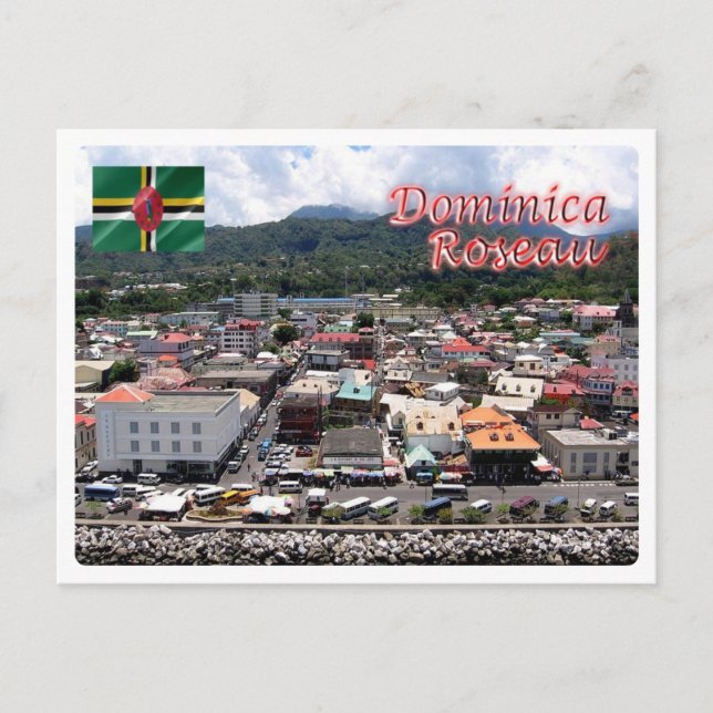 Cartão Postal Dominica - Roseau - Fotos Cuise - (Frente)