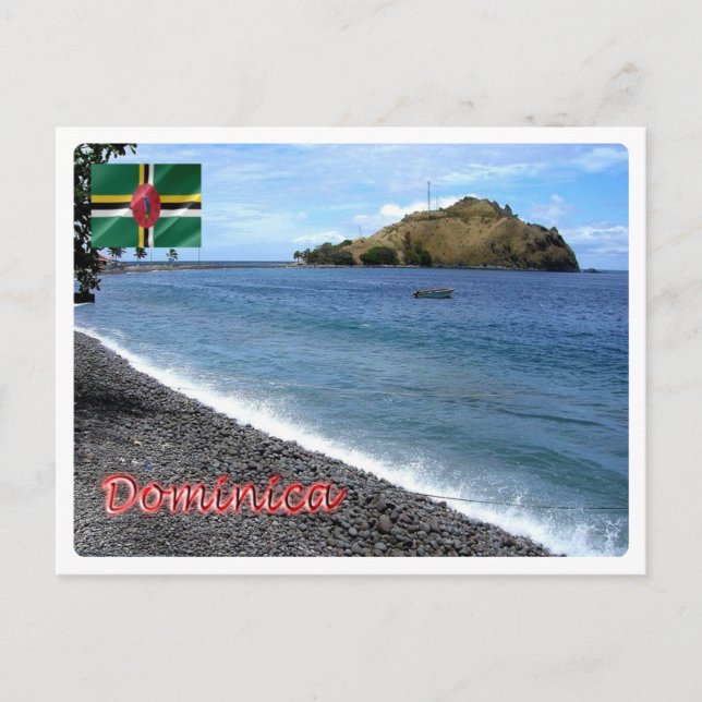 Cartão Postal Dominica - Scotts Head - (Frente)