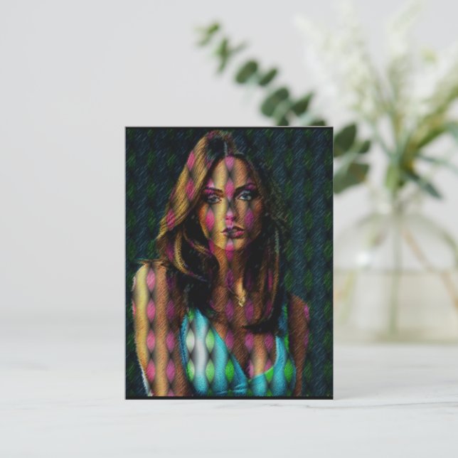 Cartão Postal Domino (Em pé/Frente)