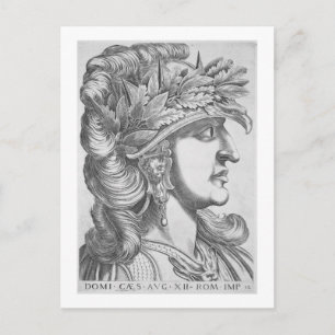 Cartão Postal Domitian Cesar (51-96 AD), 1596 (gravura)