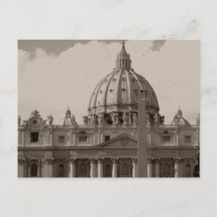 Cartão Postal Domo da Rua Basílica Roma