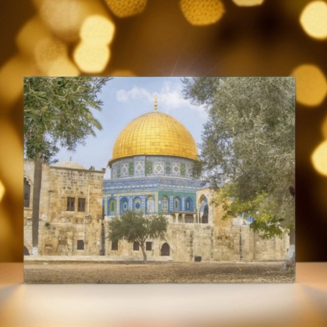 Cartão Postal Domo da Santa Mesquita Jerusalém Palestina (Criador carregado)