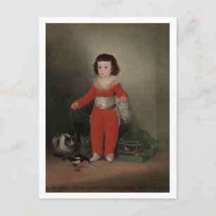 Cartão Postal Don Manuel Osorio com Gatos, Goya