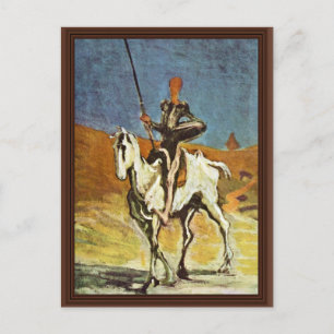 Cartão Postal Don Quixote E Sancho Panza Por Daumier Honoré (Se