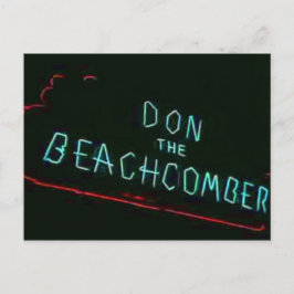 Cartão Postal Don The Beachcomber, Vintage Chicago Neon Postar C