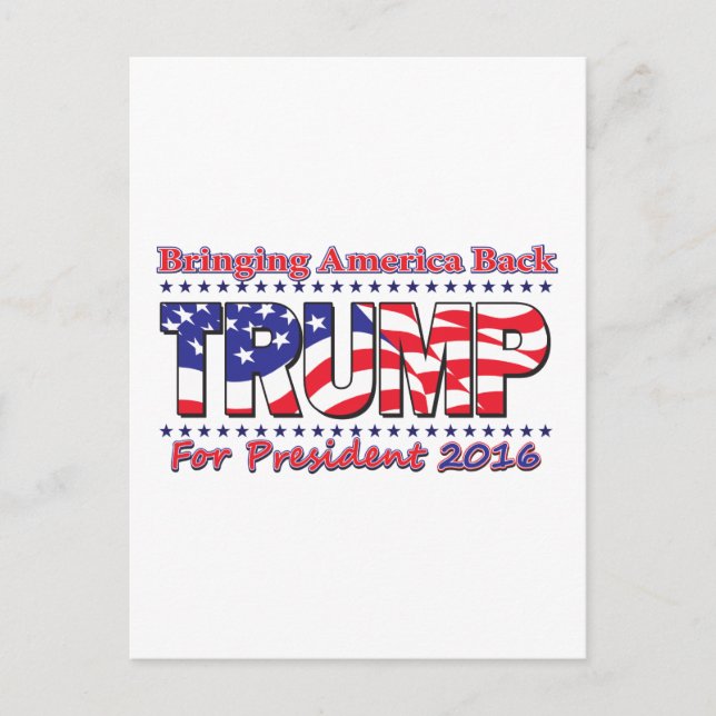 Cartão Postal Donald Trump (Frente)