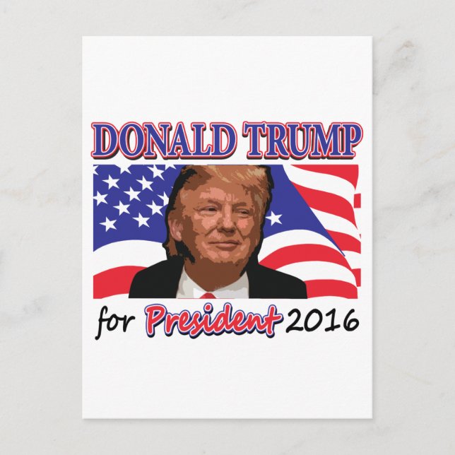 Cartão Postal Donald Trump (Frente)