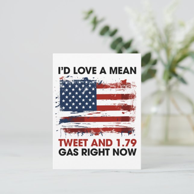 Cartão Postal Donald Trump (Em pé/Frente)