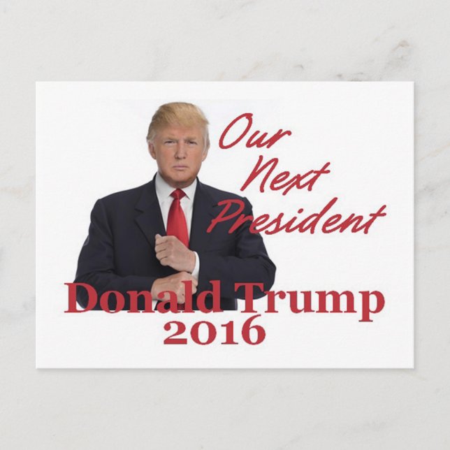 Cartão postal Donald TRUMP 2016 (Frente)