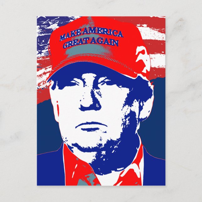 Cartão Postal Donald Trump 2016 Candidato Presidencial (Frente)