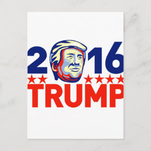 Cartão Postal Donald Trump 2016 Presidente Retro