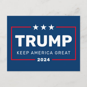 Cartão Postal Donald Trump 2020 - Keep America Excelente