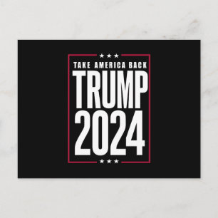 Cartão Postal Donald Trump 2024 Devolva a América Eleição