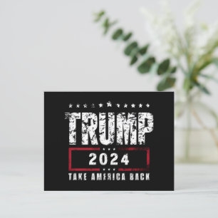 Cartão Postal Donald Trump 2024 Devolva a América Eleição 