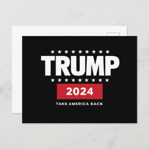 Cartão Postal Donald Trump 2024 Retire a Eleição Americana