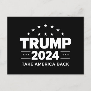 Cartão Postal Donald Trump 2024 Retire a Eleição Americana