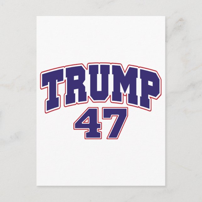 Cartão Postal Donald Trump 47 (Frente)