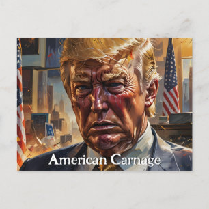 Cartão Postal Donald Trump American Carnificage