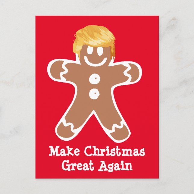 Cartão Postal Donald Trump Gingerpão (Frente)
