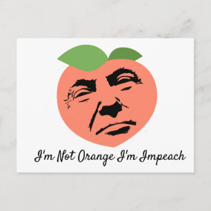 Cartão Postal Donald Trump Não sou Laranja Sou Impeach