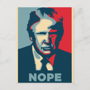 Cartão Postal donald trump nope