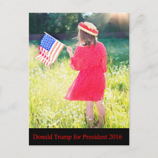 Cartão Postal Donald Trump para o presidente 2016