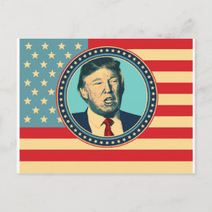 Cartão Postal donald trump para presidente