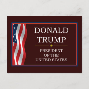 Cartão Postal Donald Trump para Presidente V3