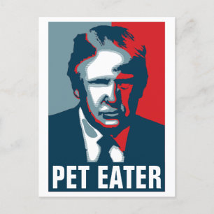 Cartão Postal Donald Trump PET EATER