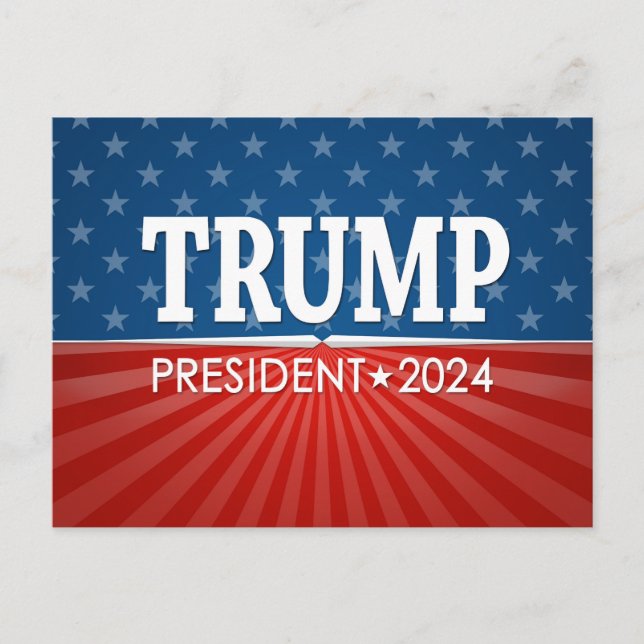 Cartão Postal Donald Trump - Presidente (Frente)