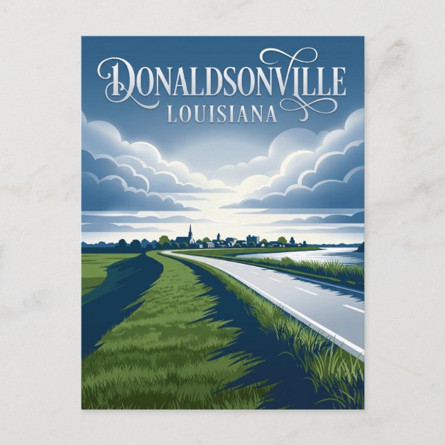 Cartão Postal Donaldsonville EUA (Frente)