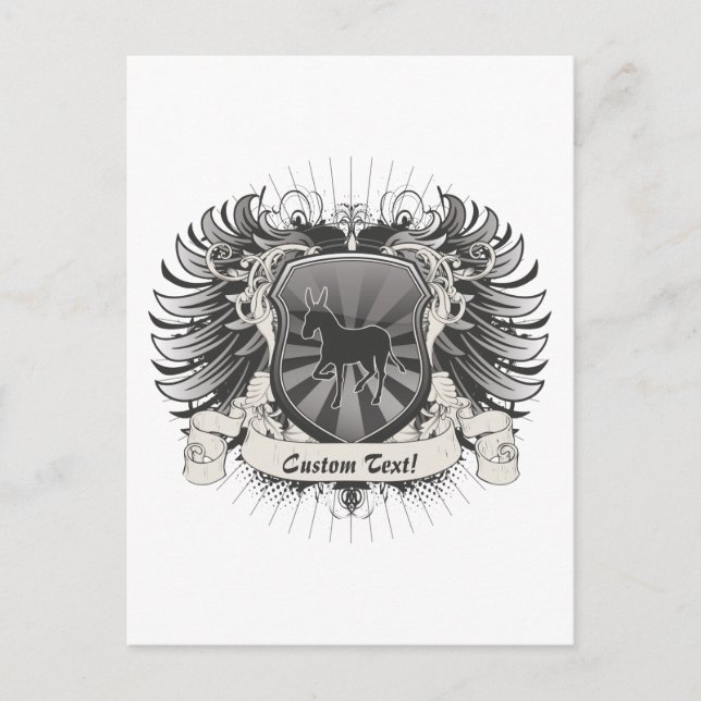 Cartão Postal Donkey Crest (Frente)