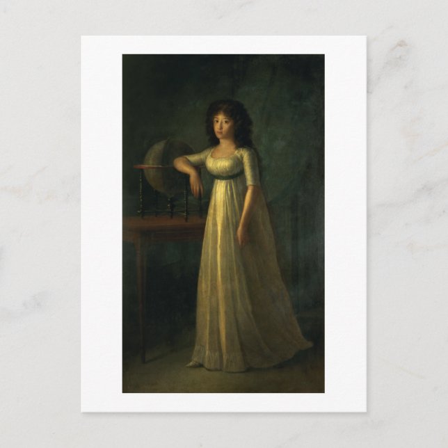 Cartão Postal Donna Joaquina Tellez-Giron, filha do Duque (Frente)