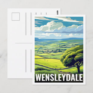 Cartão Postal Dons Wensleydale Yorkshire Inglaterra