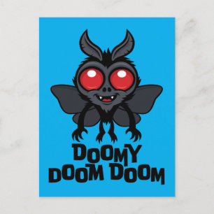 Cartão Postal Doomy Doom Doom Mothman Criptídeo Fofo
