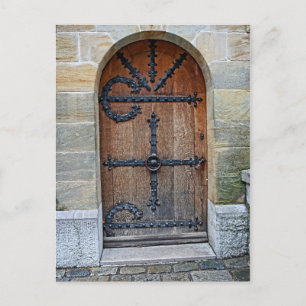 Cartão Postal Door at Neuschwanstein Castle Postcard