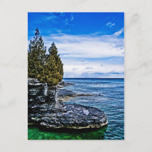 Cartão Postal Door County Postcard, Cave Point