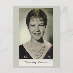 Cartão Postal Dorothy Wilson