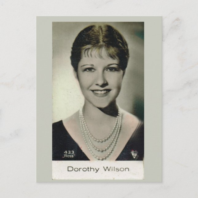 Cartão Postal Dorothy Wilson (Frente)