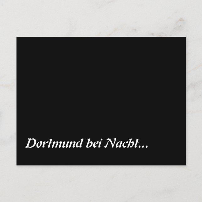 Cartão Postal Dortmund bei Nacht (Frente)