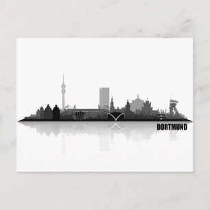 Cartão Postal Dortmund City Skyline