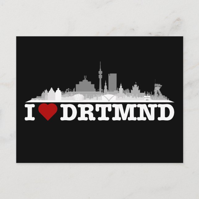 Cartão Postal Dortmund City Skyline - Postkarte (Frente)