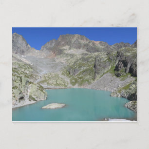 Cartão postal dos Alpes Franceses do Lac Blanc