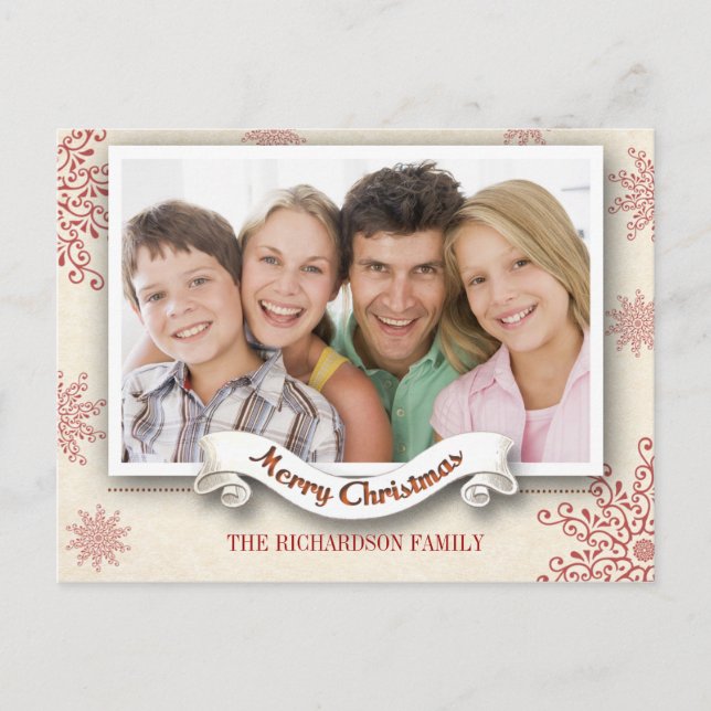 cartão postal dos Cartões de natal de inverno (Frente)