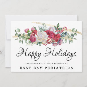 Cartão-postal dos Cartões de natal Greenery de Nat