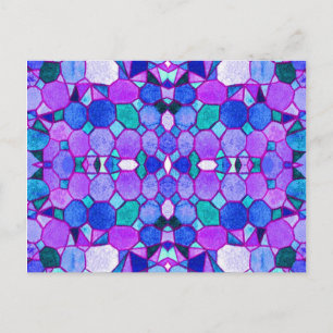 Cartão postal dos cristais do Museu Azul