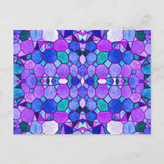 Cartão postal dos cristais do Museu Azul