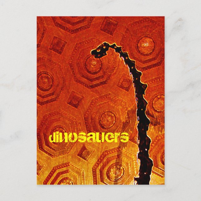 cartão postal dos dinossauros (Frente)