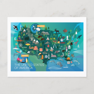 Cartão postal dos Estados Unidos