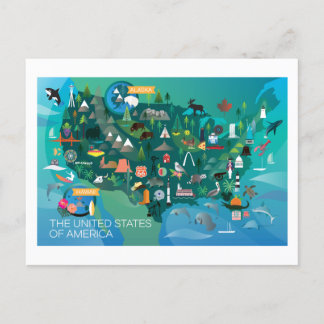 Cartão postal dos Estados Unidos